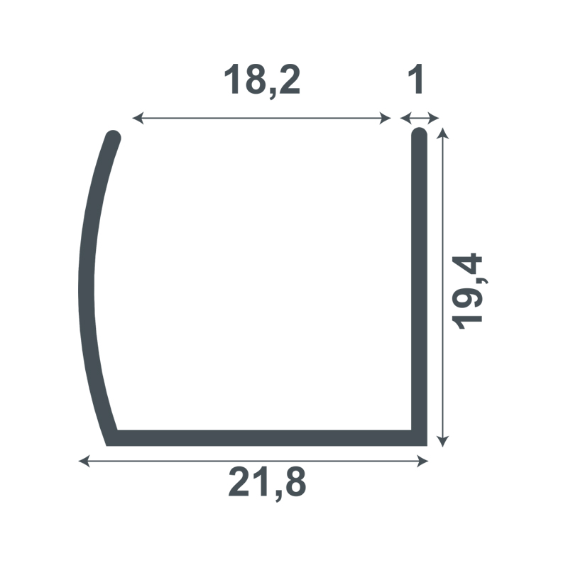 Profile de Închidere U - Teknik Çizim