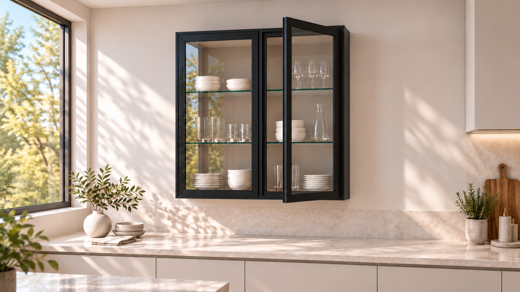 Framed Door with Handle