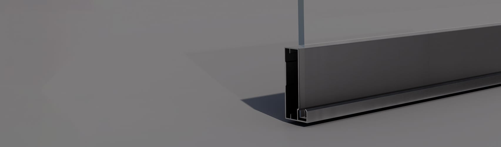 Aluminum Frame Door Profile Without Handle