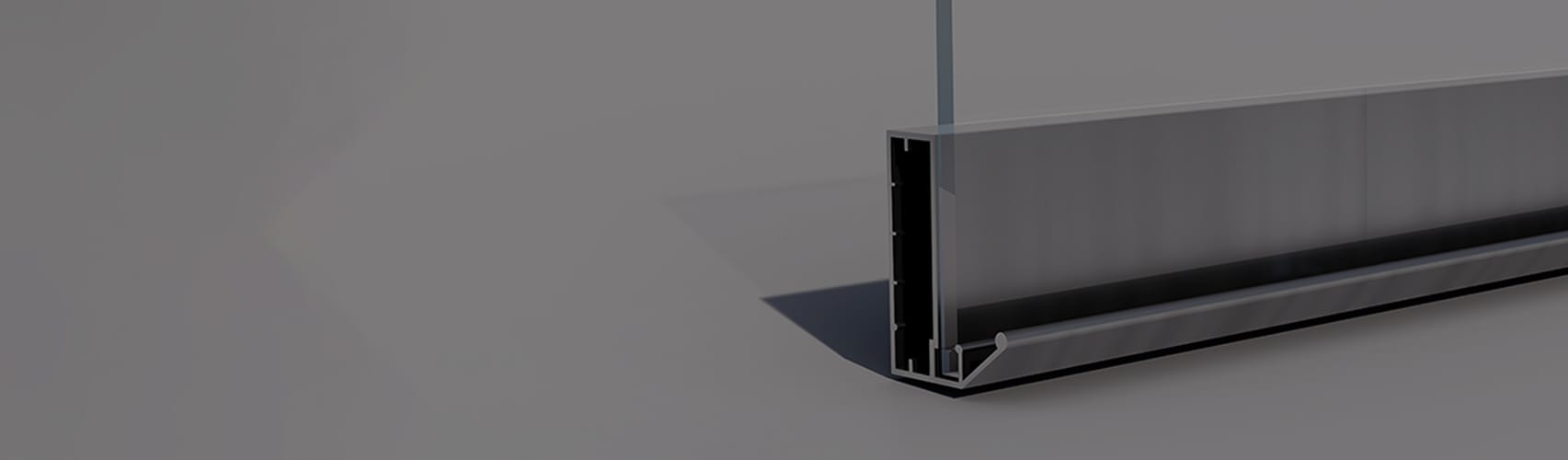 Aluminum Frame Cover Profile With Curved Handle