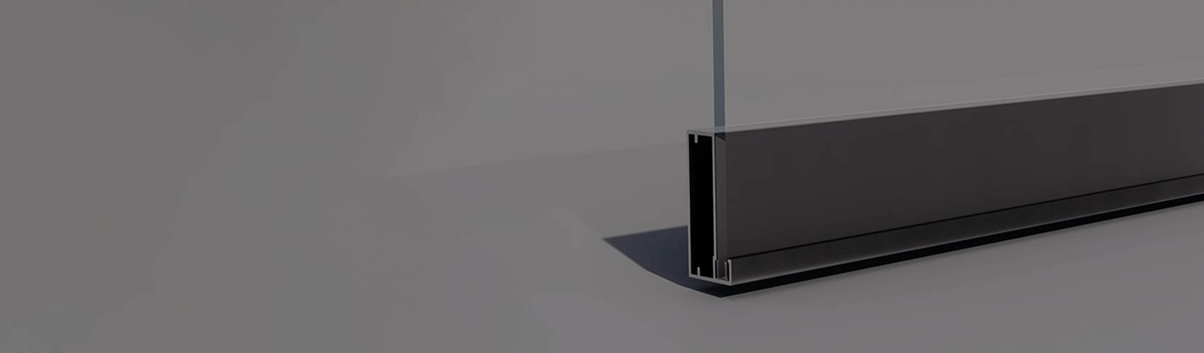 Aluminum Frame Cover Profile With Curved Handle