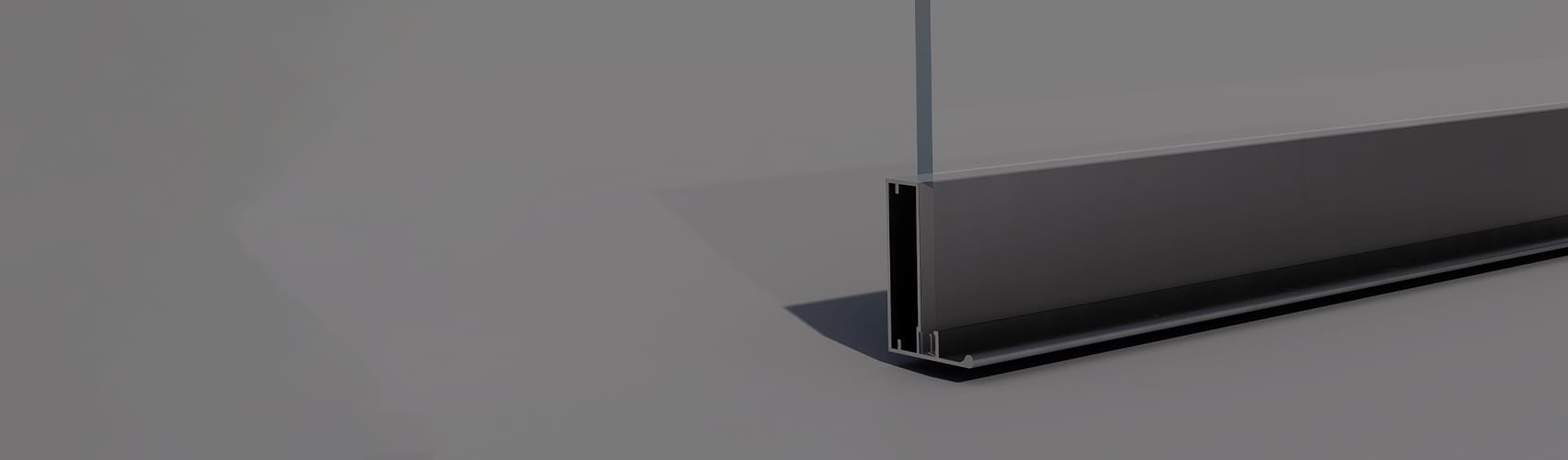 Aluminum Frame Door Profile With Flat Handle