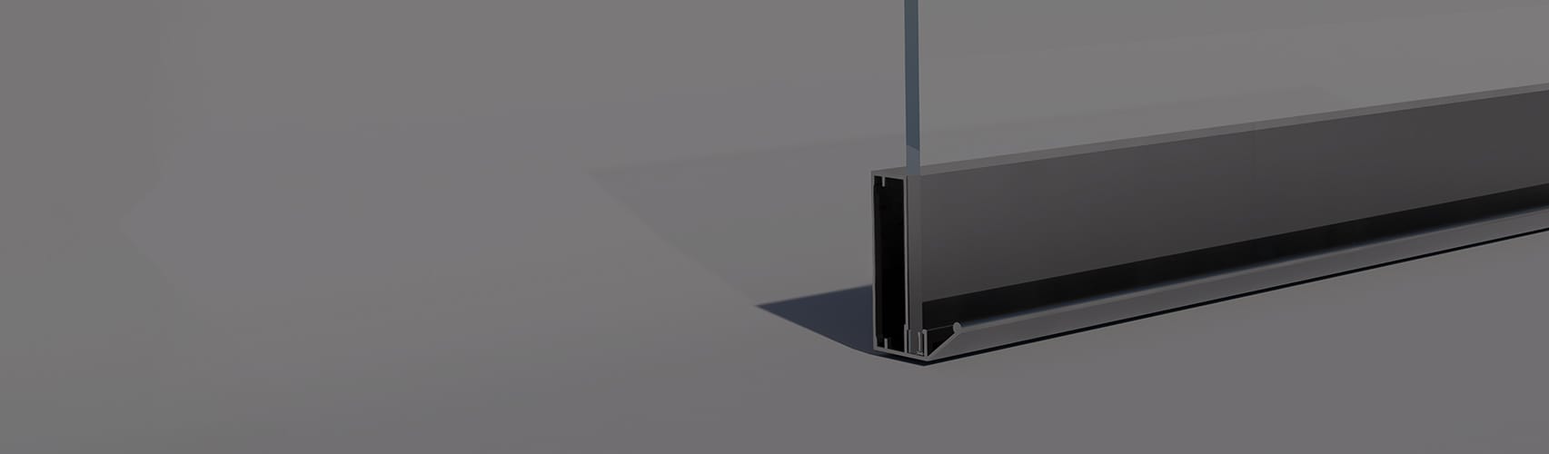 Aluminum Frame Cover Profile With Curved Handle