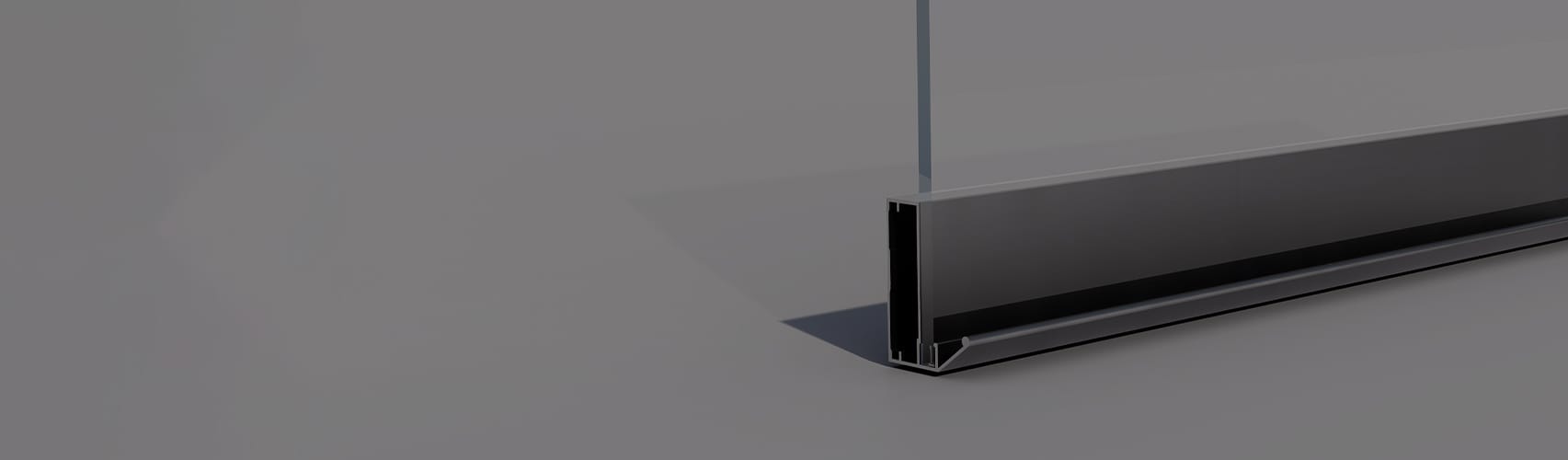 Aluminum Narrow Frame Door Profile With Handle