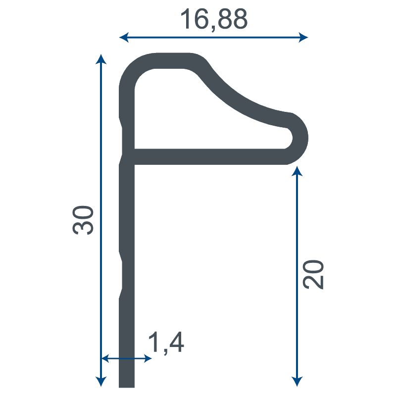 Counter Profiles - Teknik Çizim